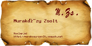 Muraközy Zsolt névjegykártya